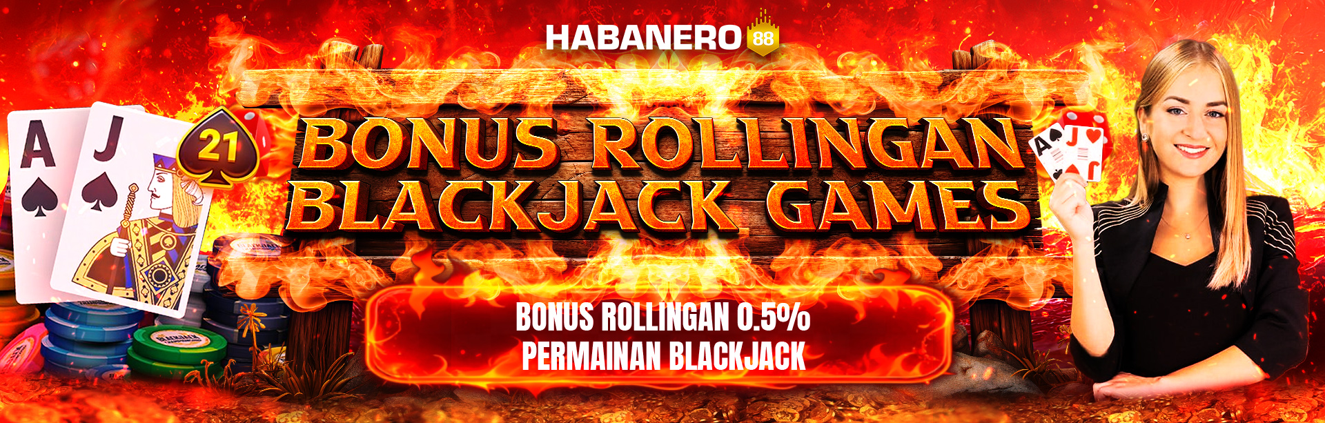 BONUS KOMISI BLACKJACK 0.5%