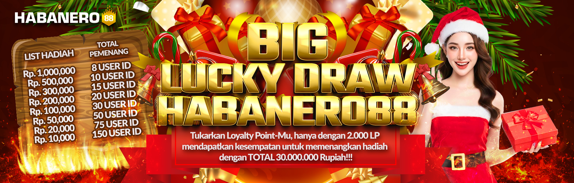 BIG LUCKY DRAW HABANERO88