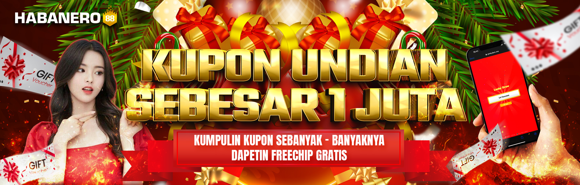 KUPON UNDIAN HABANERO88 TOTAL HADIAH 1.000.000	