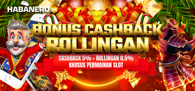 Bonus Cashback 5% + Rollingan