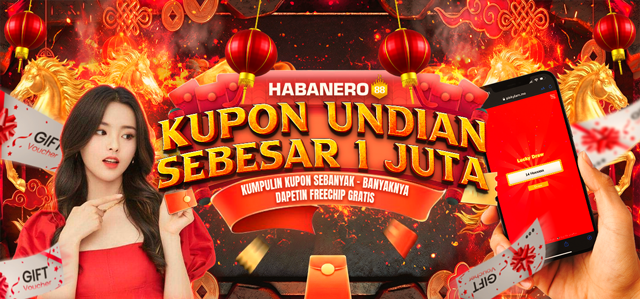 KUPON UNDIAN HABANERO88 TOTAL HADIAH 1.000.000	