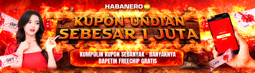 KUPON UNDIAN HABANERO88 TOTAL HADIAH 1.000.000