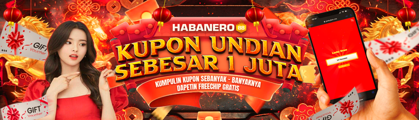 KUPON UNDIAN HABANERO88 TOTAL HADIAH 1.000.000