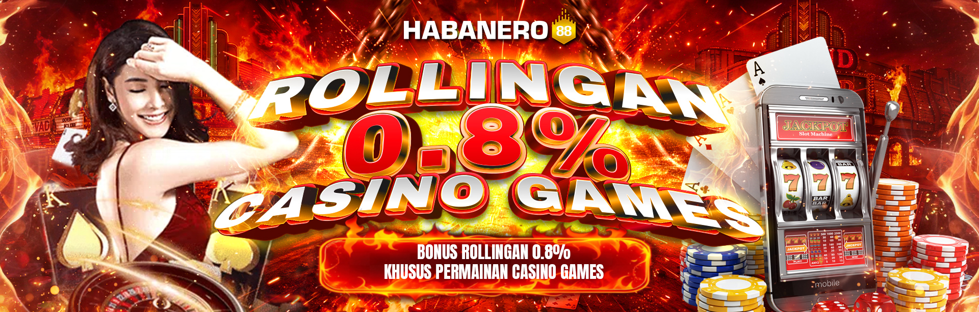 Bonus Rollingan 0,8% Casino