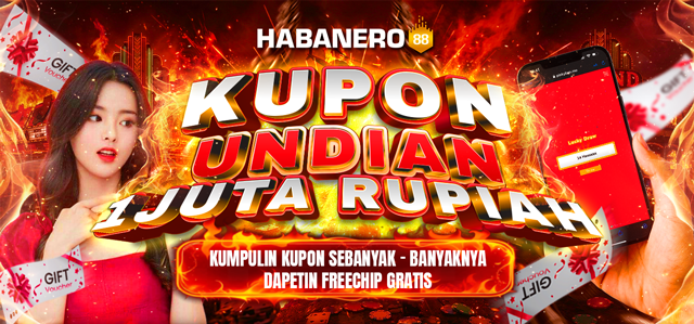 KUPON UNDIAN HABANERO88 TOTAL HADIAH 1.000.000	