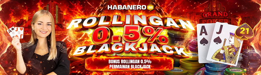 BONUS KOMISI BLACKJACK 0.5%