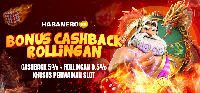 Bonus Cashback 5% + Rollingan